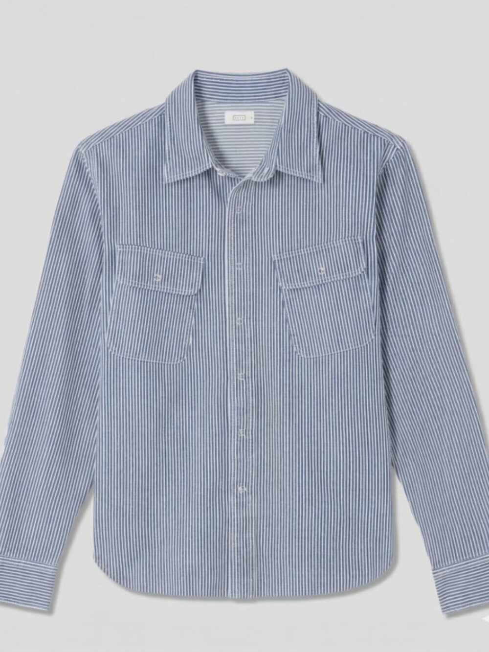 AYR - The Alpha - Blue & White Striped Casual Shirt | Small | Free Shipping!